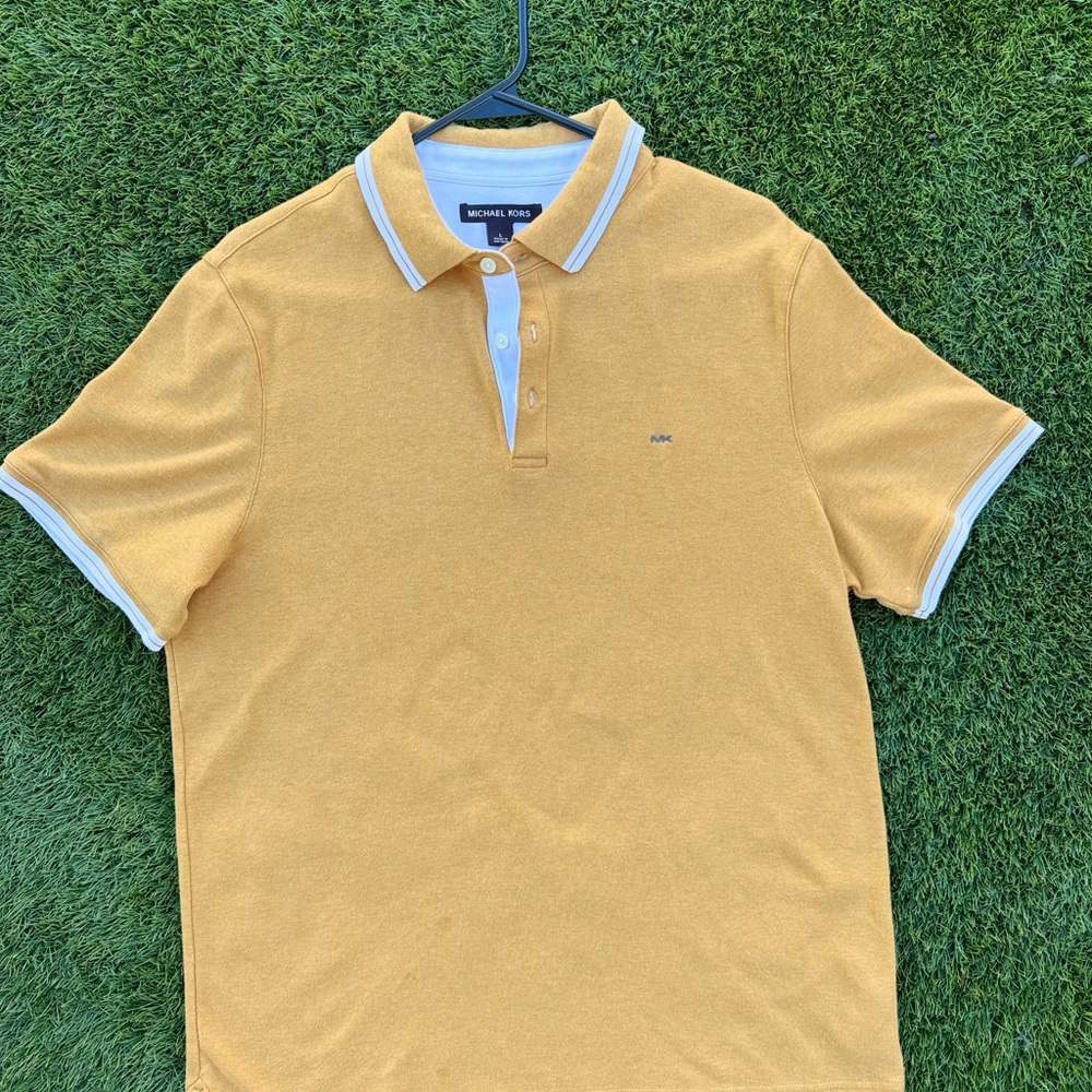 Michael Kors Yellow Polo Shirt